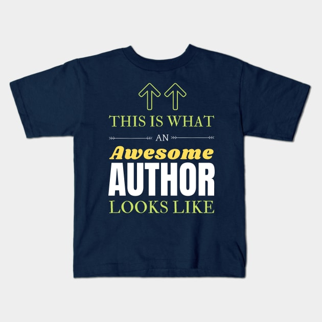 Author Kids T-Shirt by Mdath